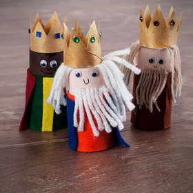Reyes Magos de cartón