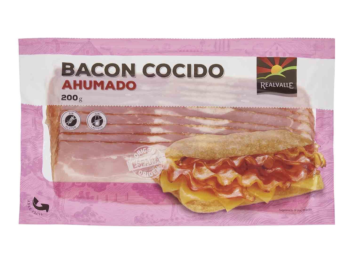 Bacon cocido ahumado