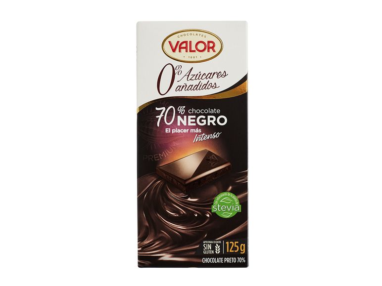 Valor® Chocolate negro 70% sin azúcar