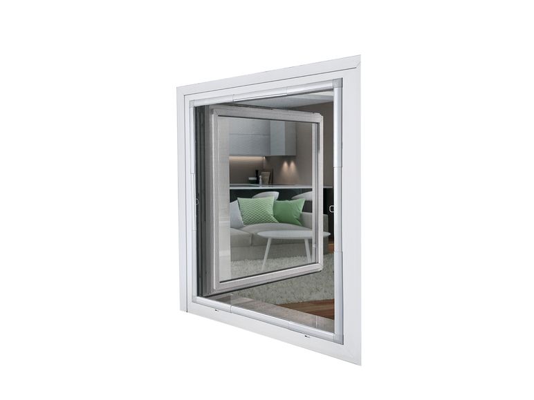 Mosquitera extensible de aluminio para ventana 120 x 140 cm