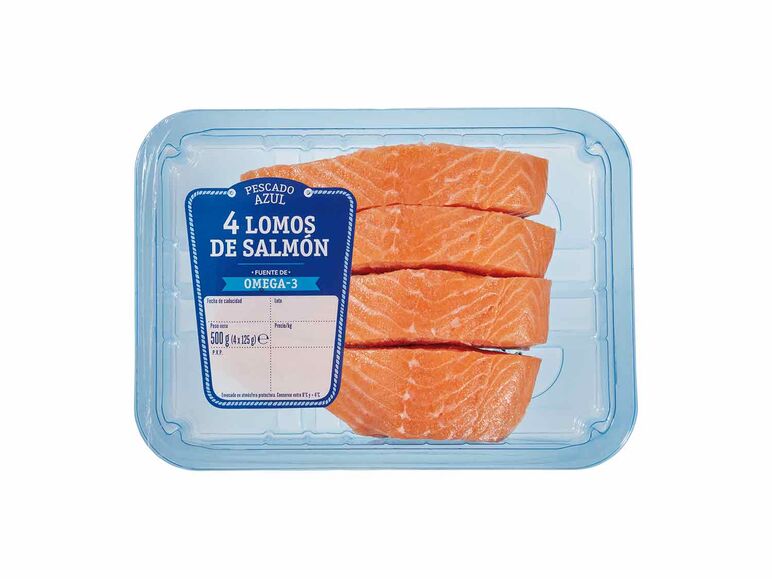 4 Lomos de salmón