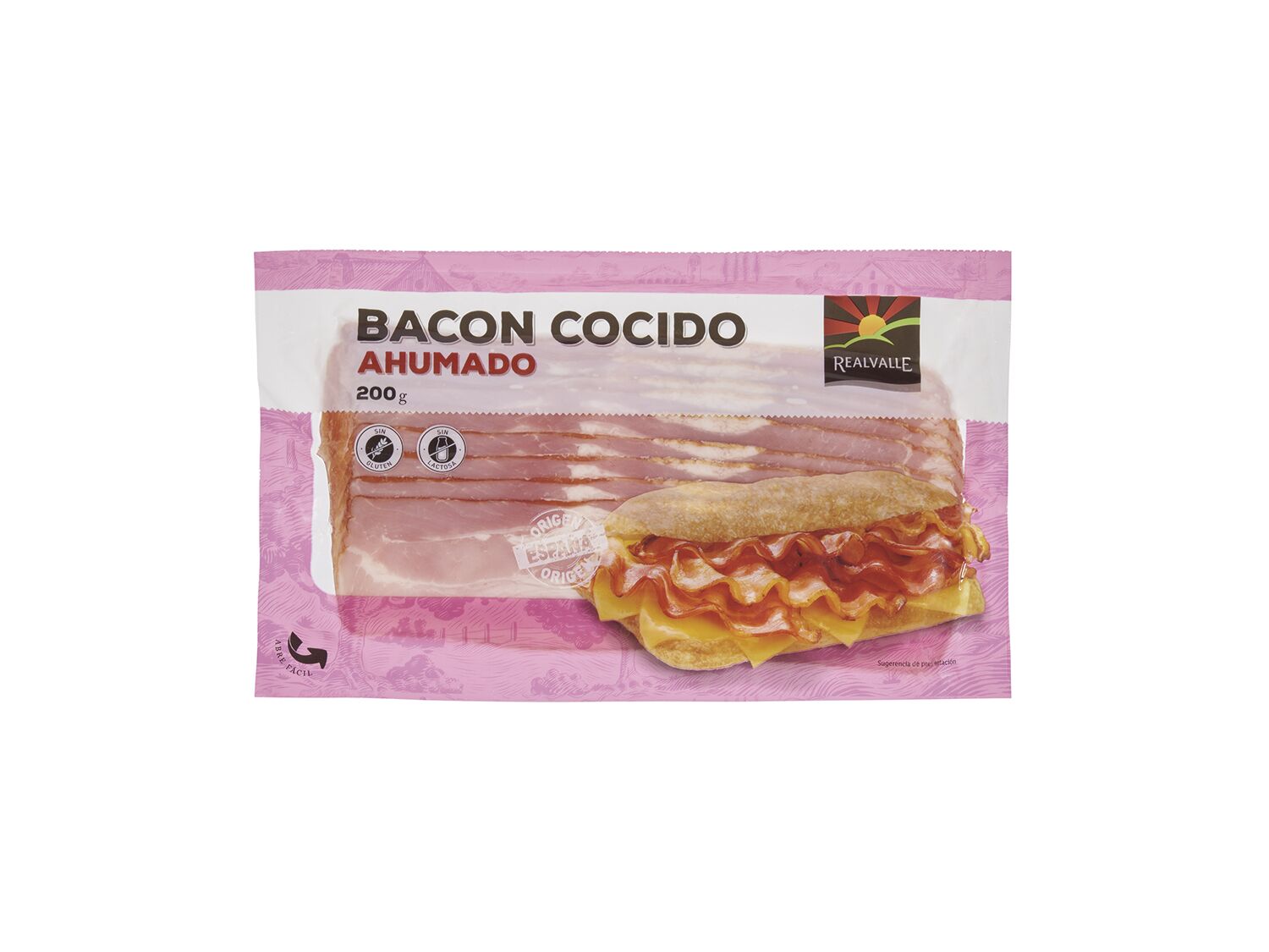 Bacon cocido ahumado