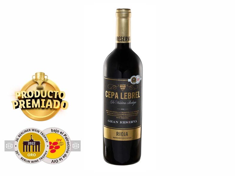 Cepa Lebrel® Vino tinto gran reserva D.O.Ca Rioja