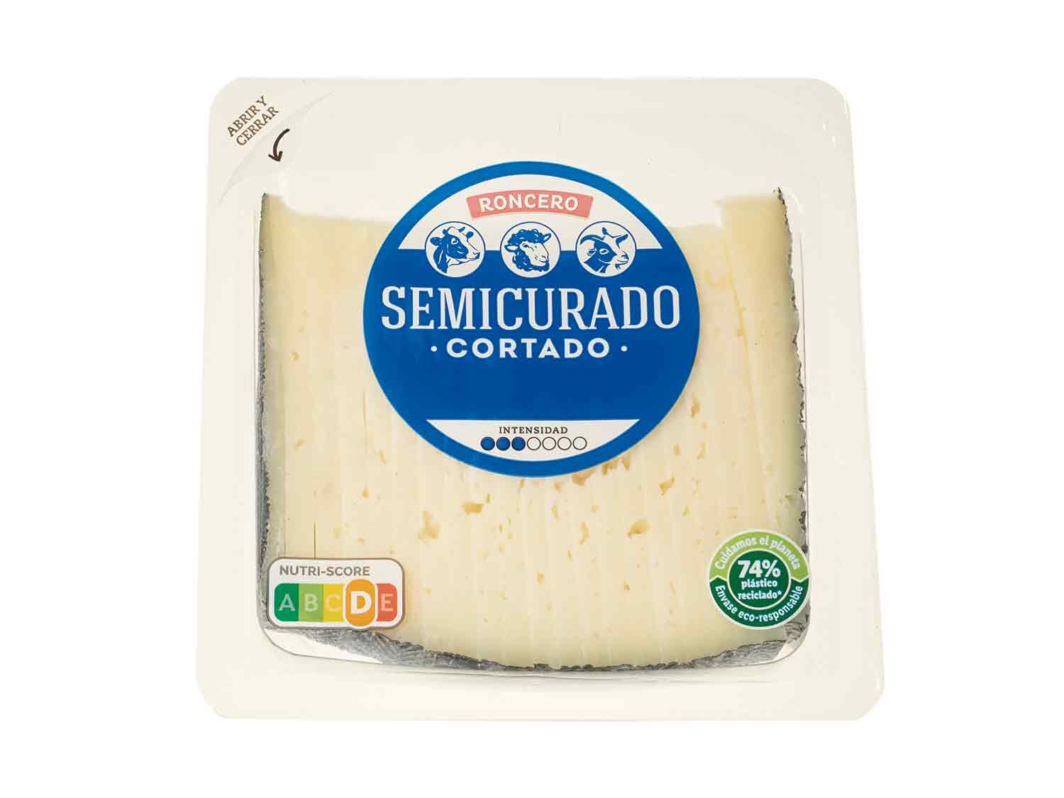 Cuña queso mezcla semicurado cort