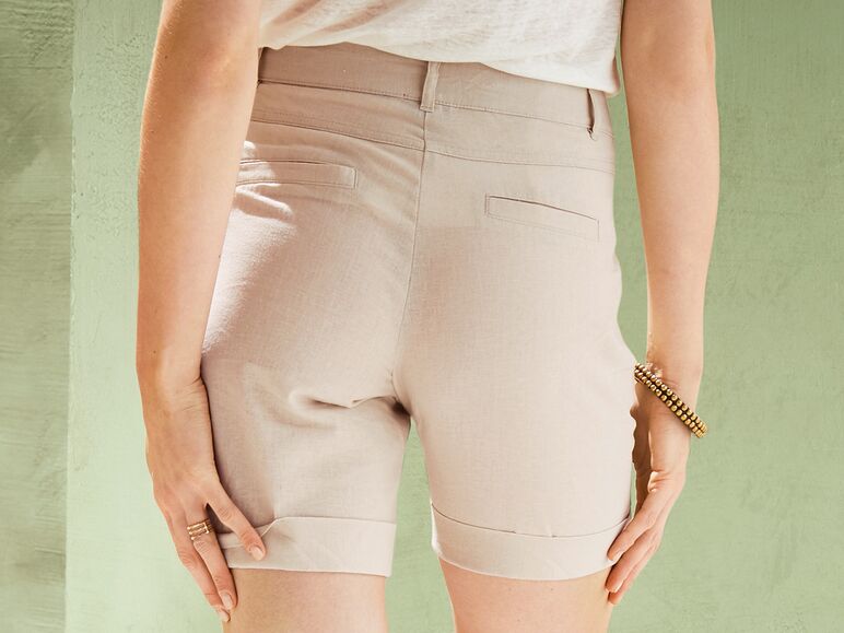 Pantalón corto de lino para mujer