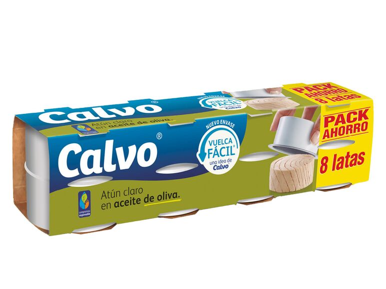 Calvo® Atún Claro en Aceite de Oliva Vuelca Fácil