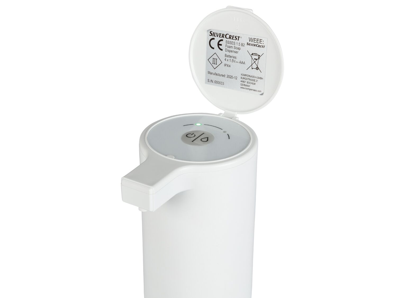 Dispensador de jabón en espuma con sensor