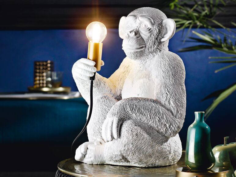 Lámpara decorativa en forma de mono