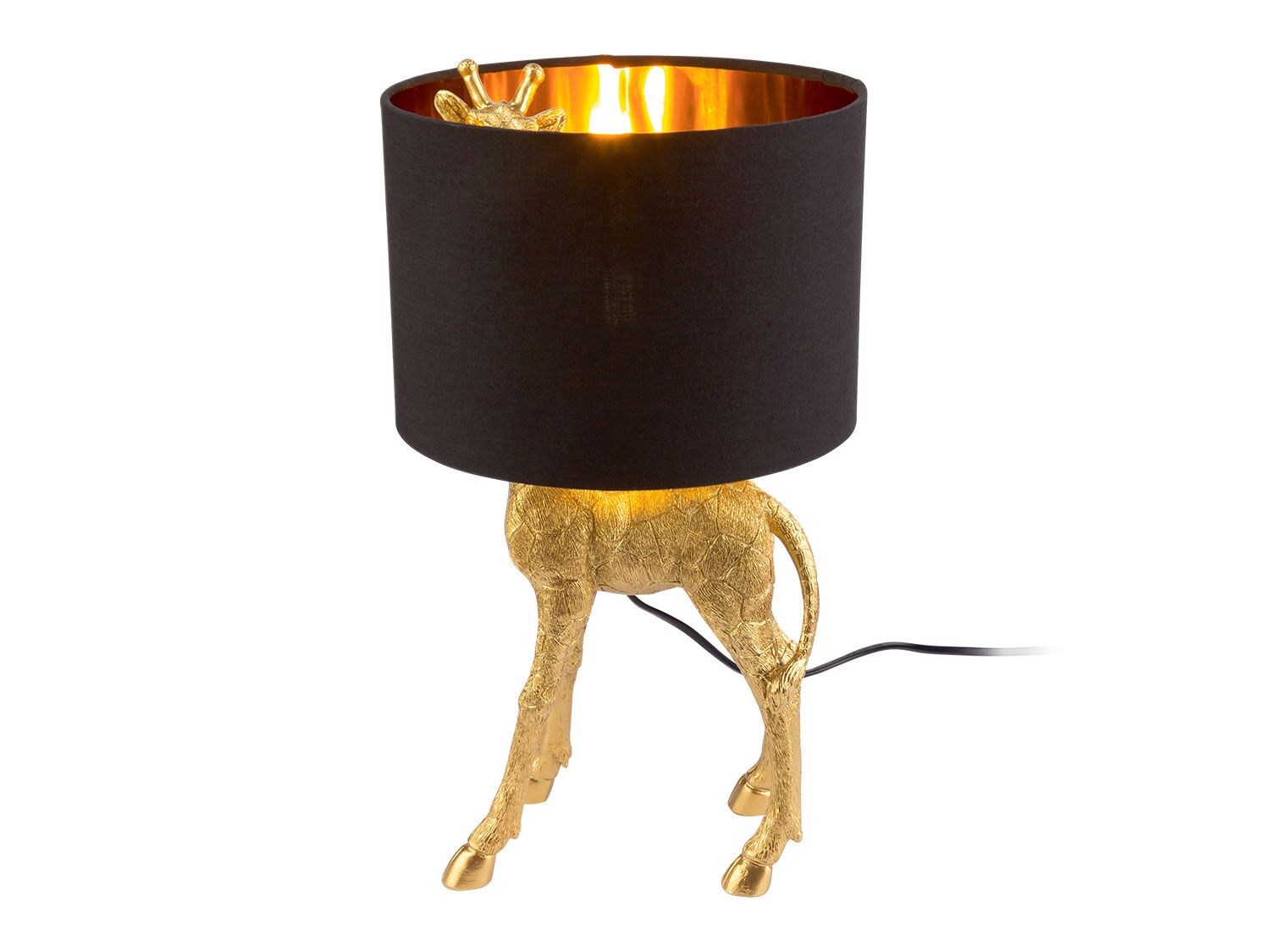 Lámpara decorativa con figura de jirafa