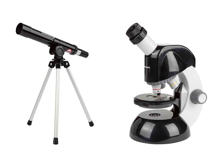 Bresser Juego de telescopio y microscopio