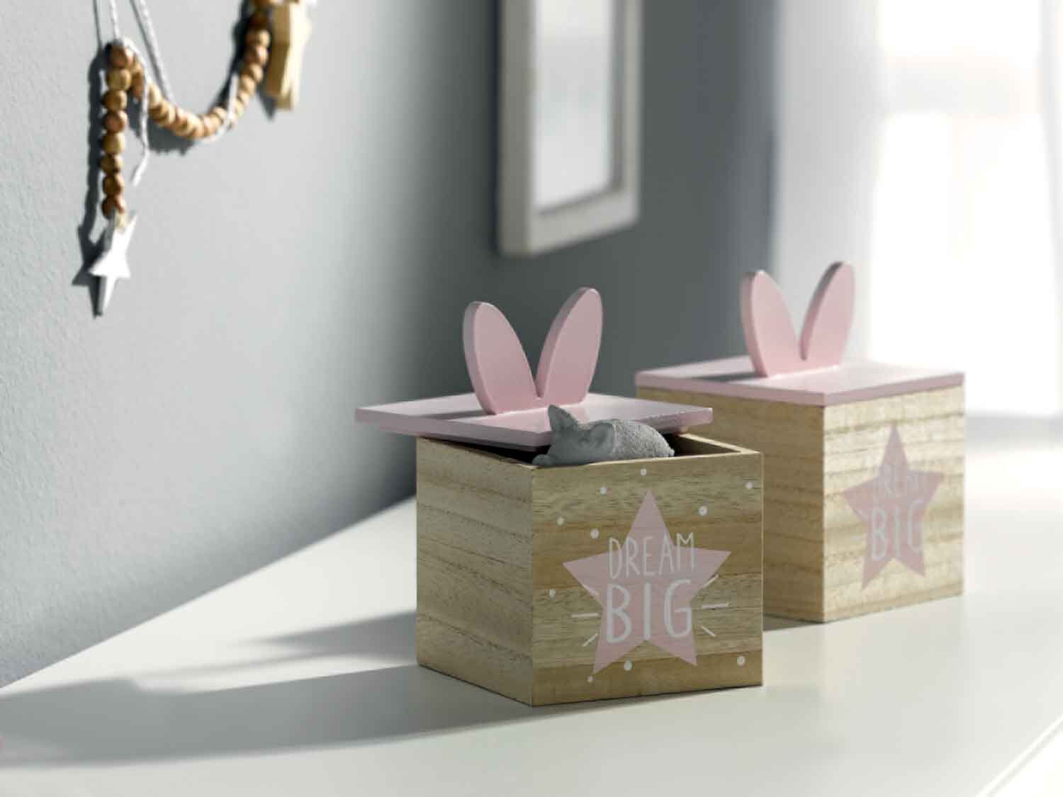 Set de 2 cajas decorativas infantiles