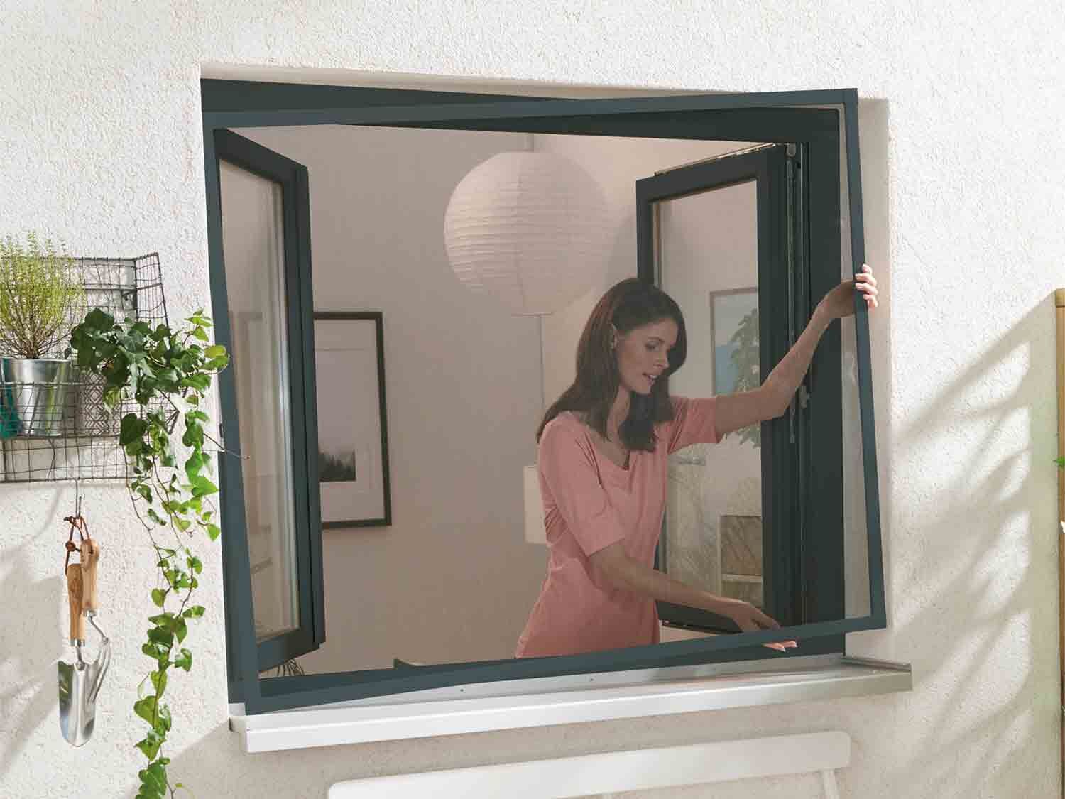 Mosquitera de aluminio para ventana 100 x 120 cm
