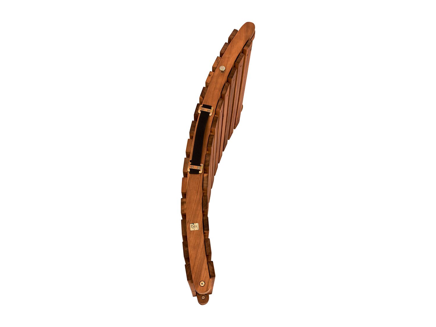 Tumbona de madera plegable marrón