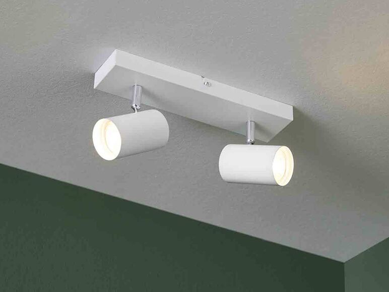 Lámpara LED de techo con base rectangular