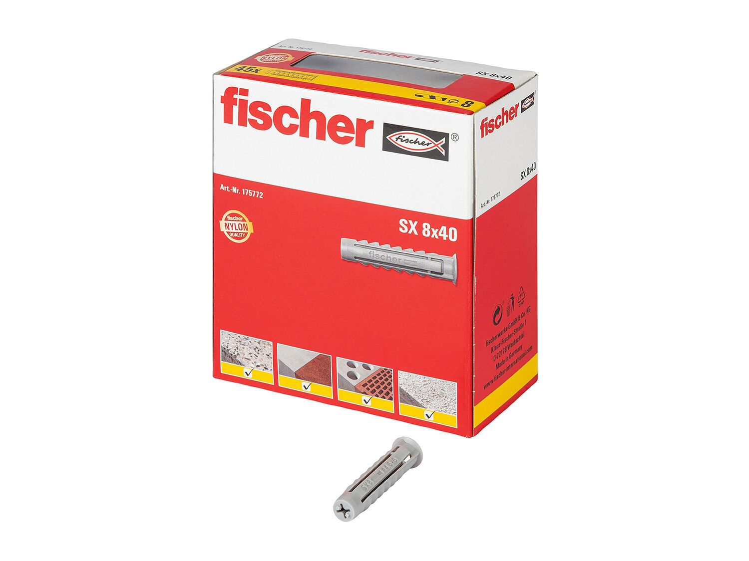 Fischer  Tacos SX 8 Pack 45
