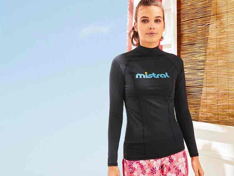 Mistral Camiseta de natación con protección UV para mujer 