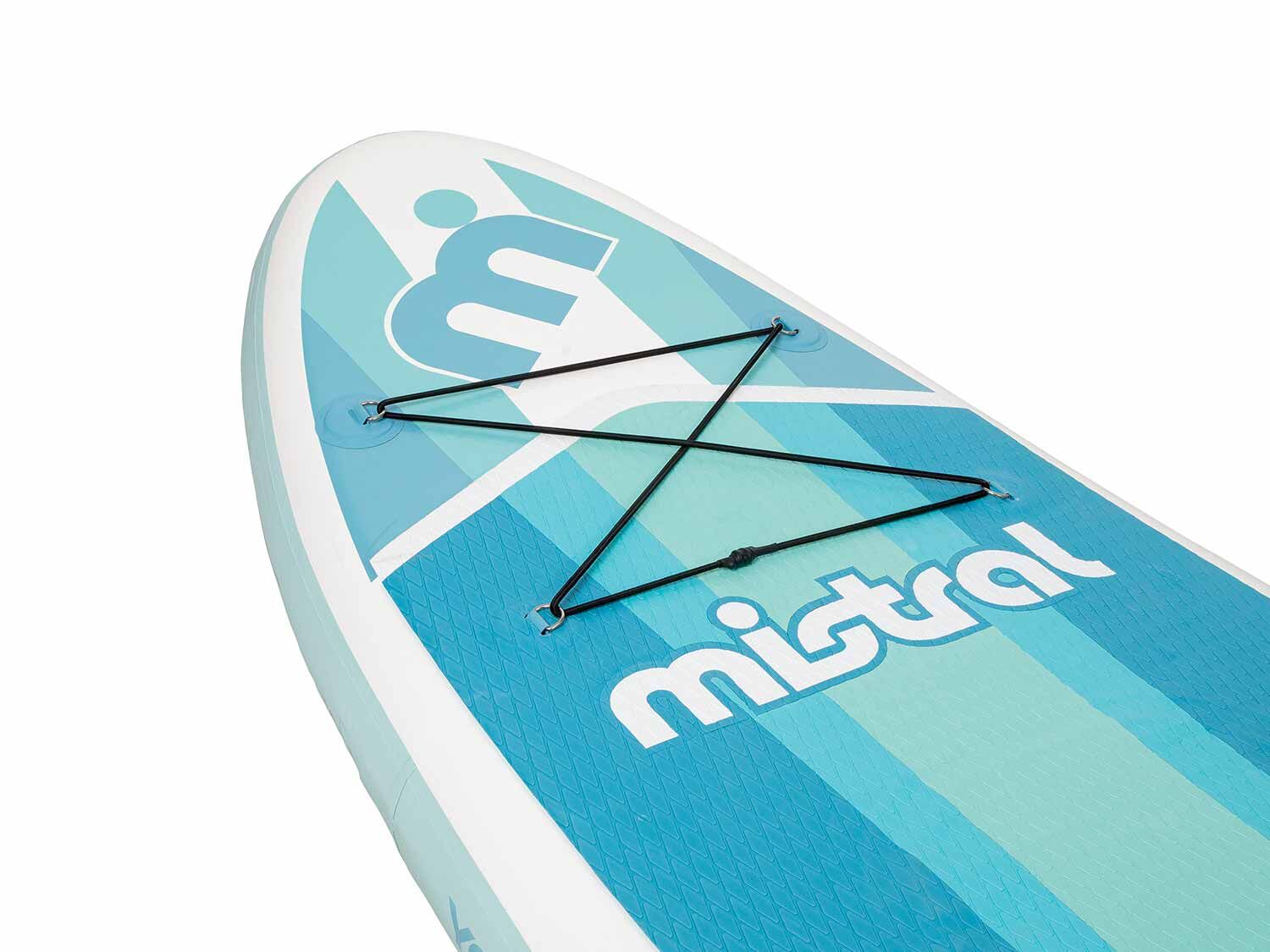 MISTRAL®  Tabla hinchable de paddle surf y yoga de doble cámara para 1 persona 335 x 86 x 15 cm