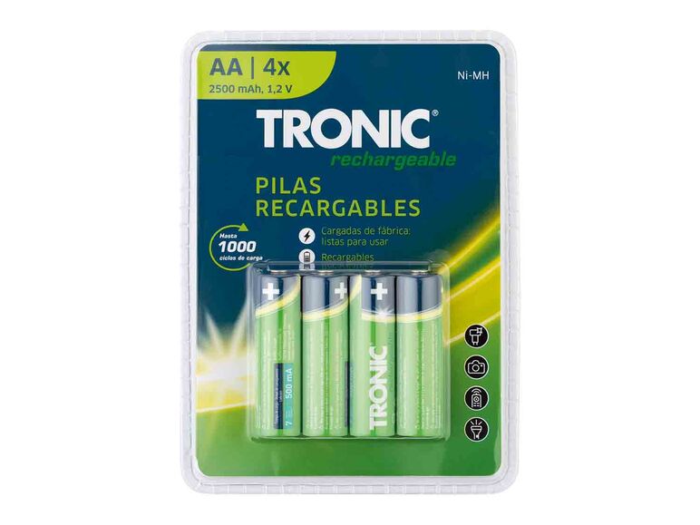 Tronic® Pilas recargables NI-MH Ready 2 Use