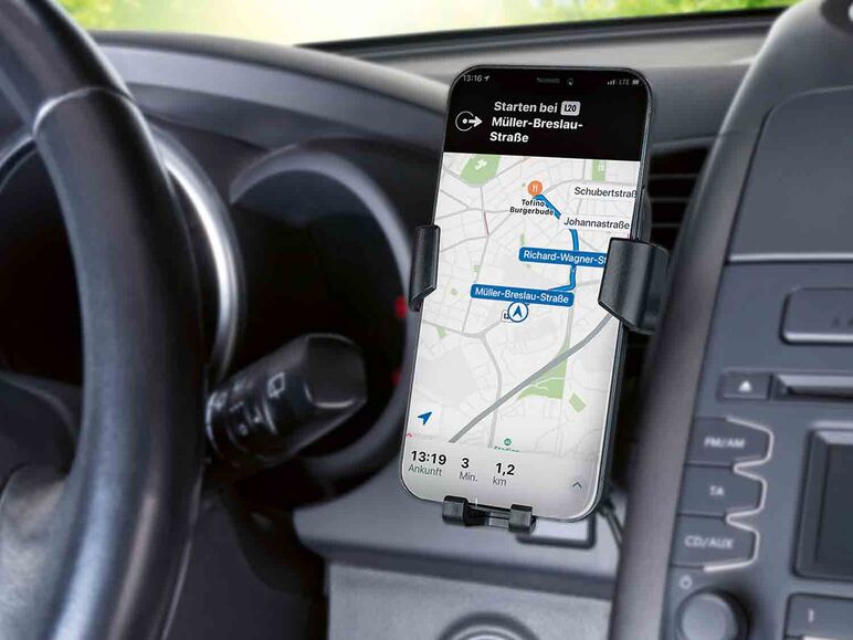 Soporte de smartphone para coche con función de carga QI®