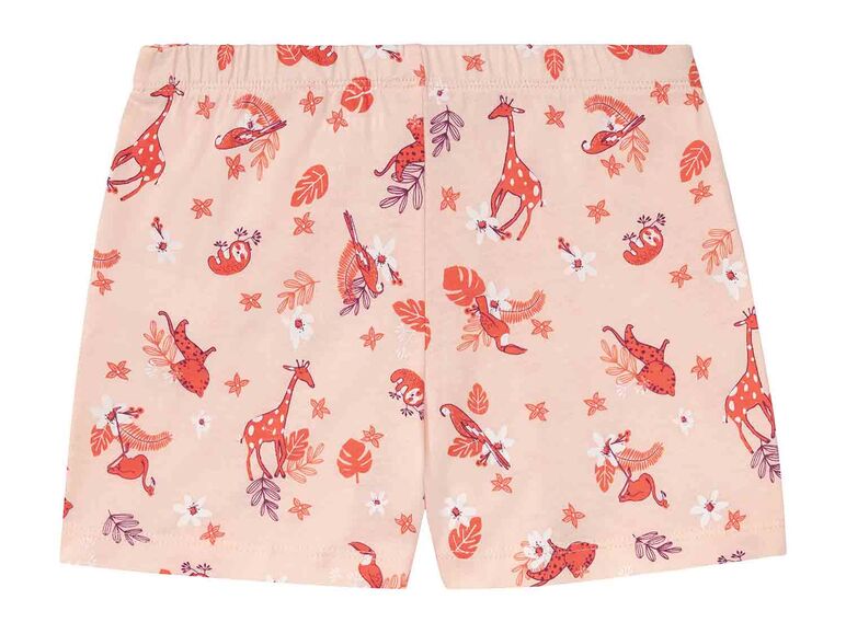 Pijama de verano infantil lila/naranja
