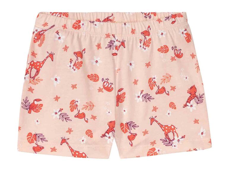 Pijama de verano infantil lila/naranja