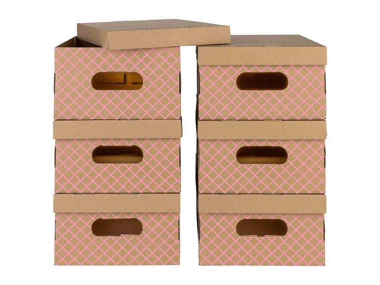 Cajas de ordenación de cartón pack 6