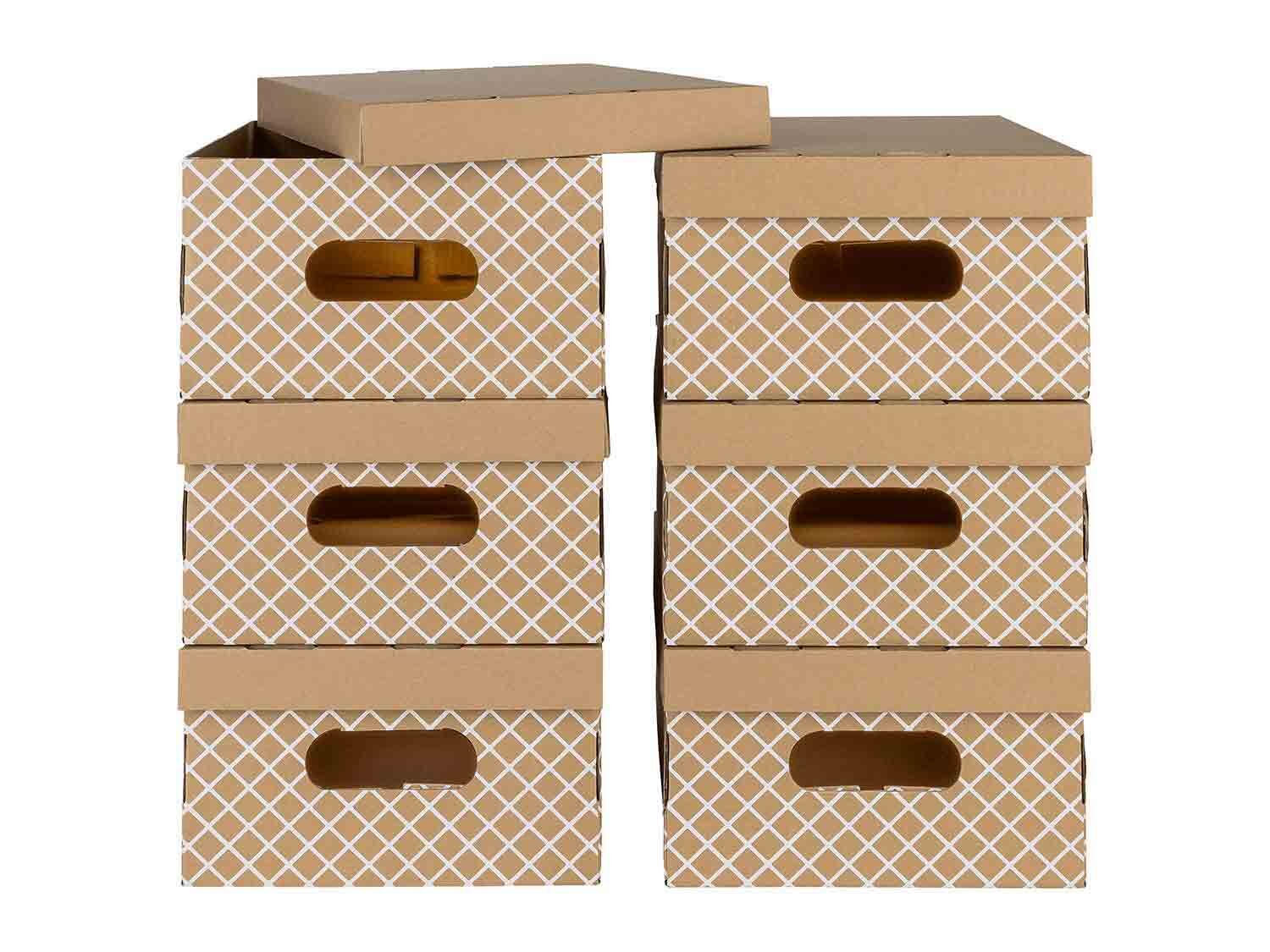 Cajas de ordenación de cartón pack 6
