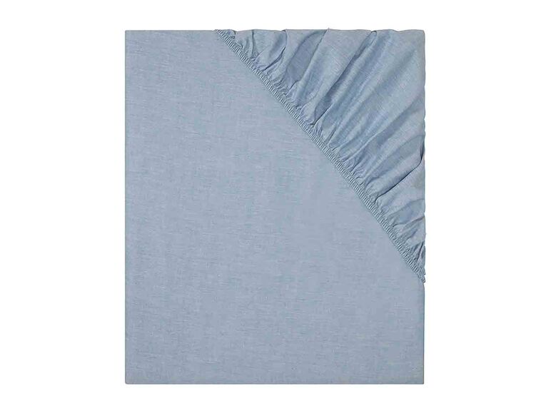 Sabana bajera ajustable de chambray 180-200x200x15 cm