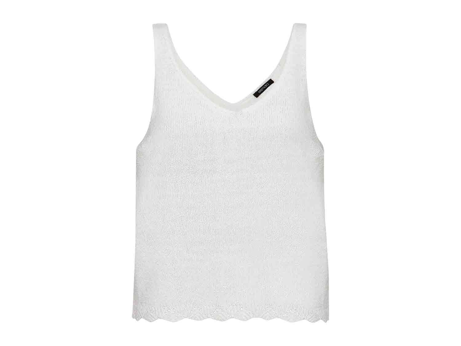 Bloquear verbo barbilla Camiseta de tirantes con bajo ondulado para mujer | Lidl