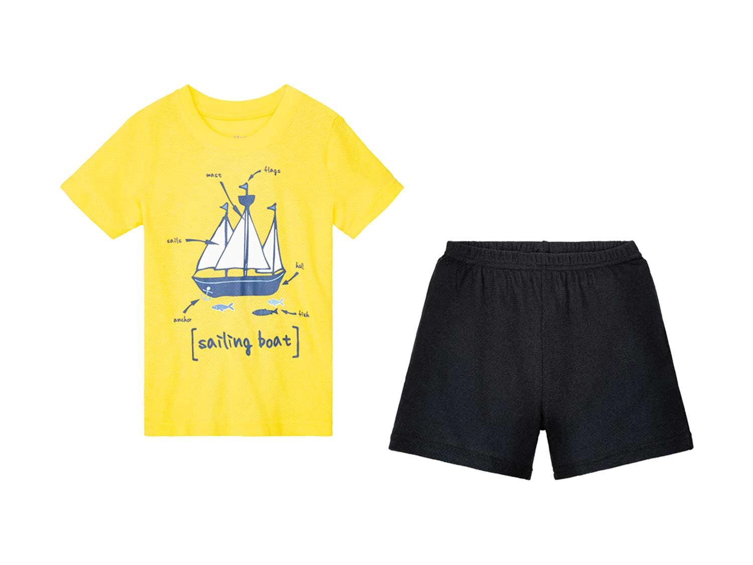 Pijama de verano infantil amarillo/azul