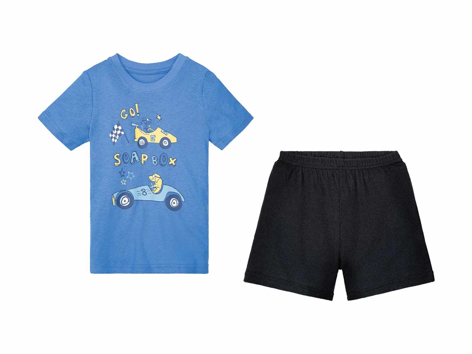 Pijama de verano infantil amarillo/azul