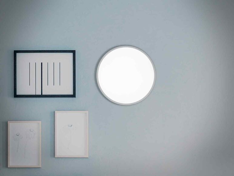 Lámpara LED redonda plana para techo o pared 