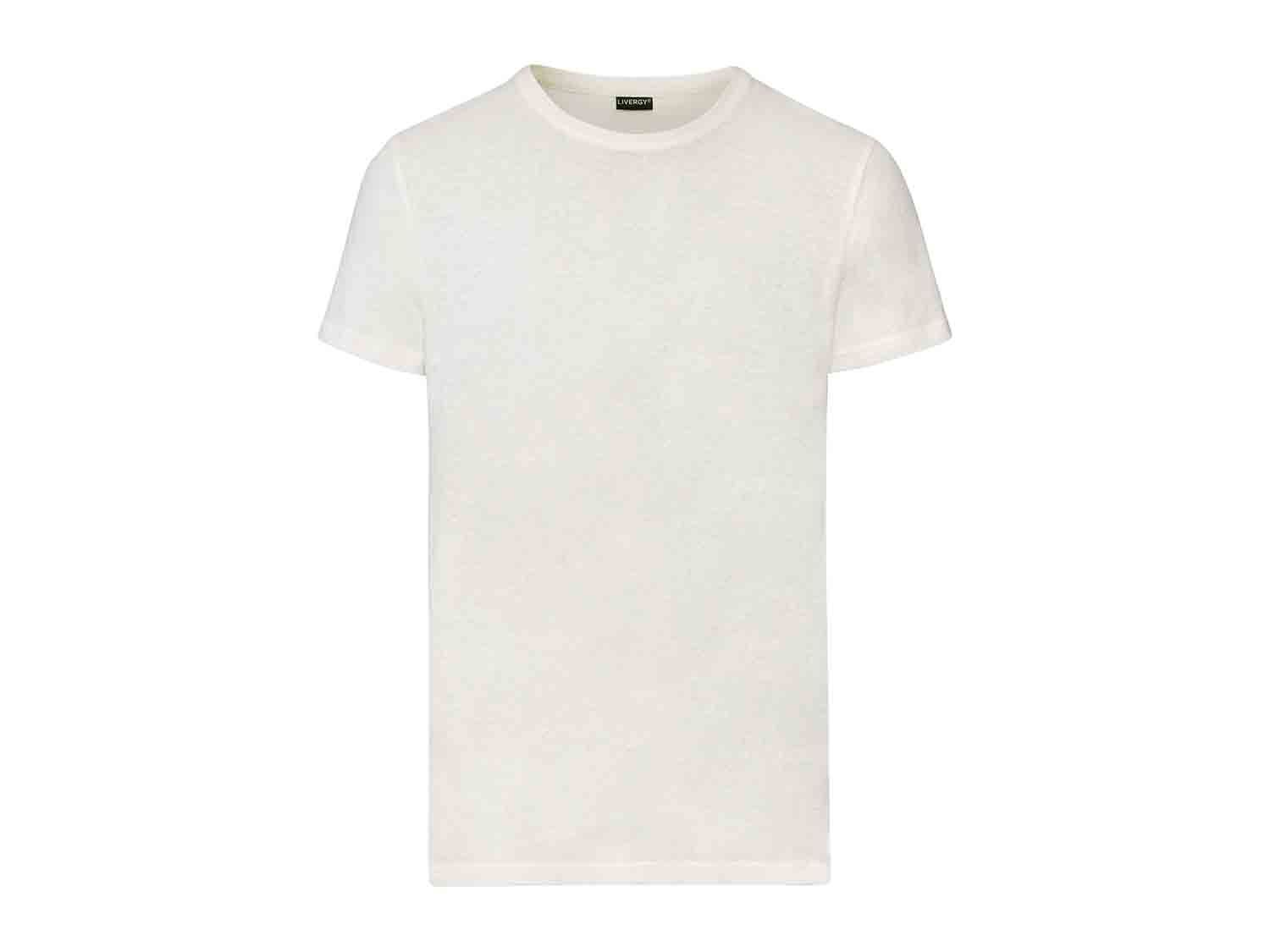Camiseta de manga corta de lino para hombre