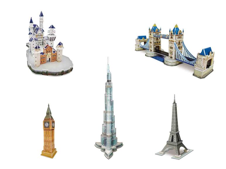 Puzzle 3D edificios famosos