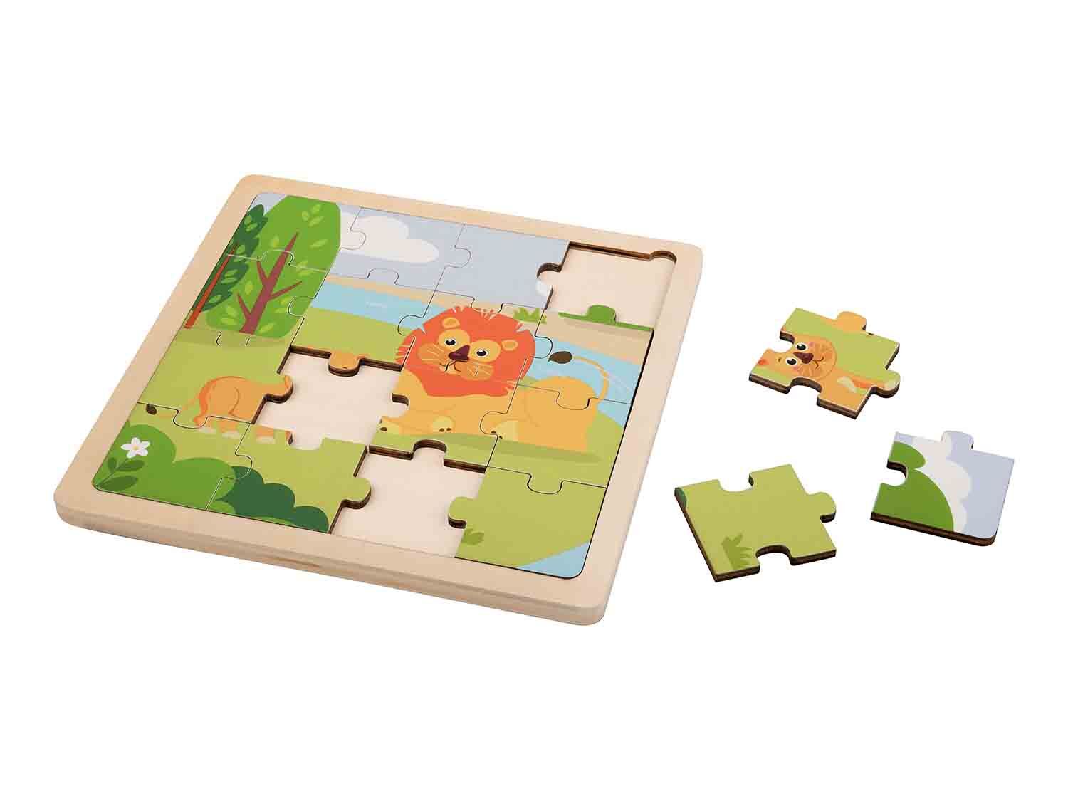 Puzzle de madera animales