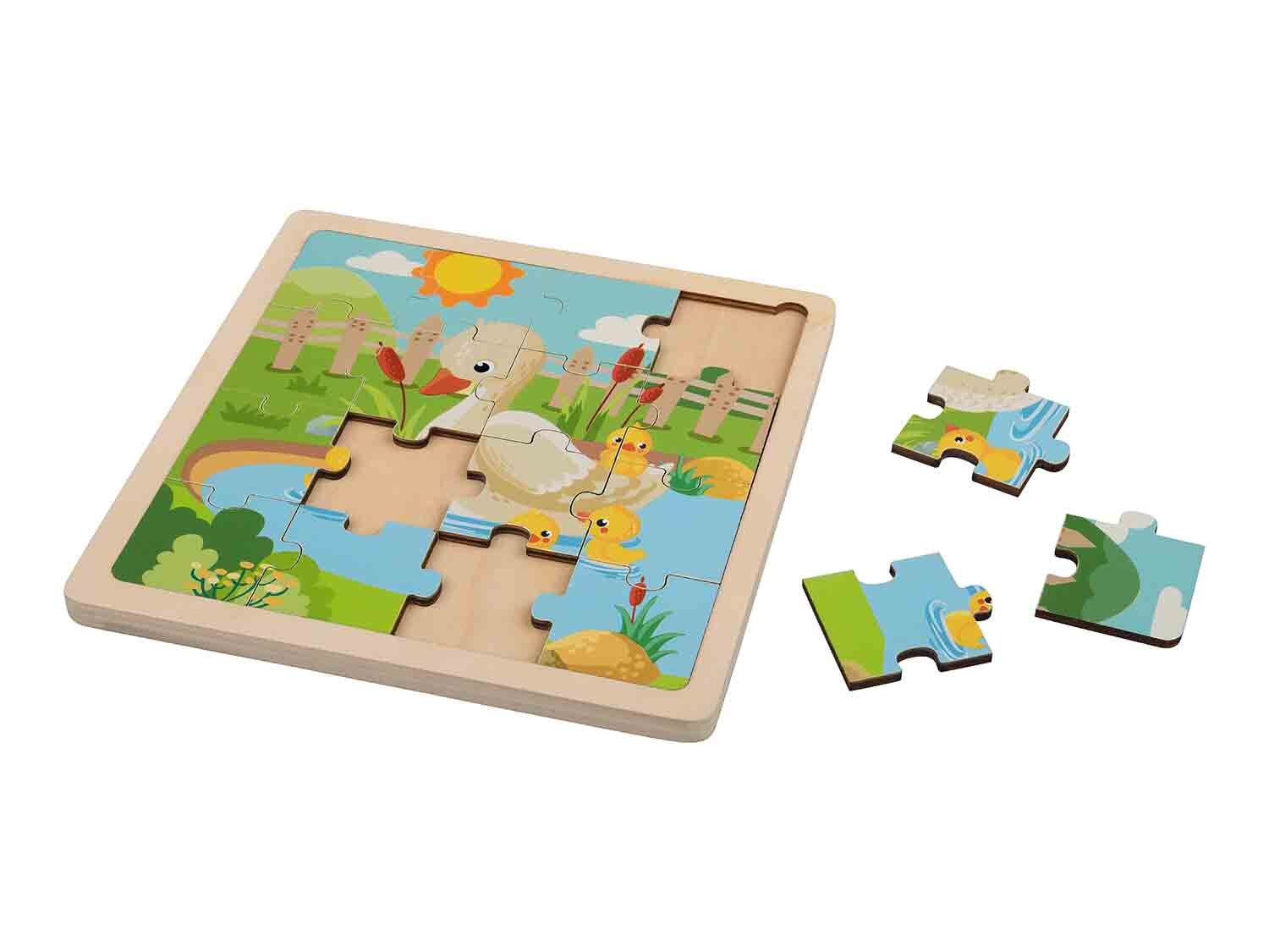 Puzzle de madera de animales