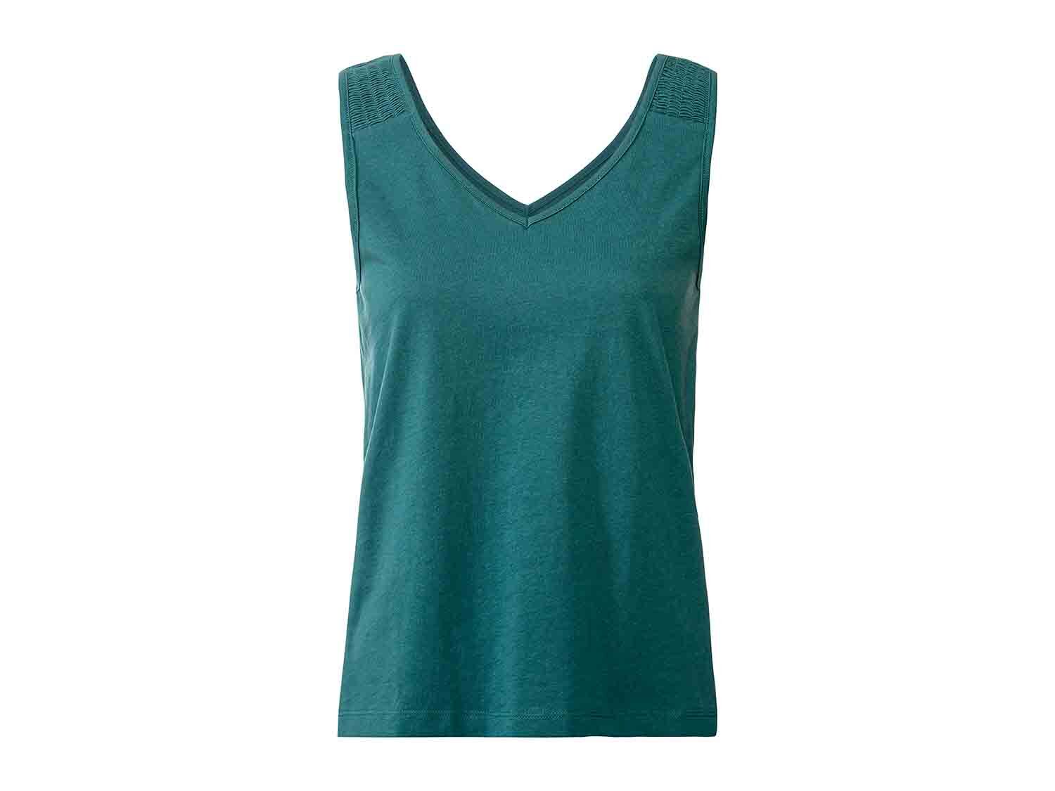 Camiseta de tirantes verde para mujer 