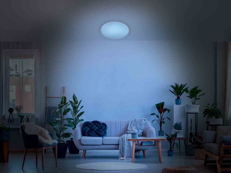Lámpara LED de techo con regulación de color