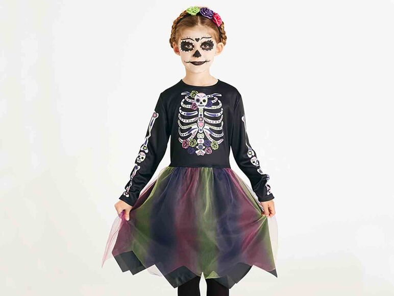 Disfraz infantil de esqueleto mexicano