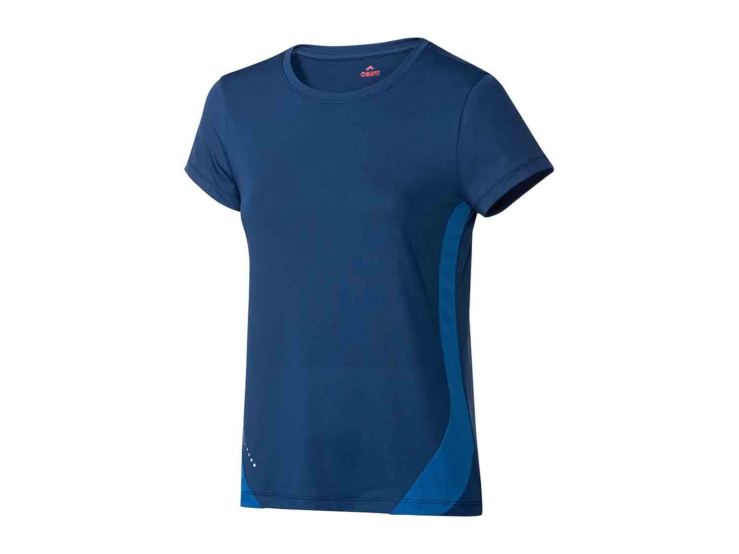Camiseta técnica para mujer azul