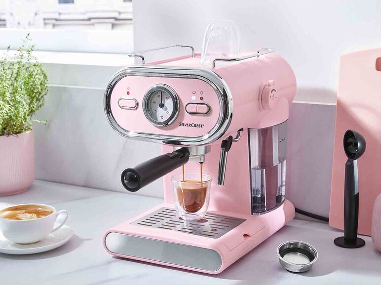 Cafetera espresso 1100 W rosa