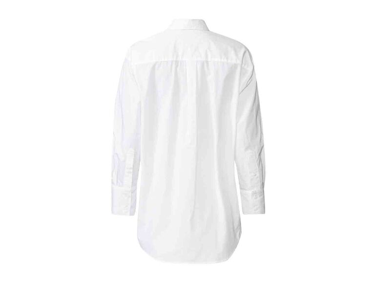 Blusa larga blanca para mujer