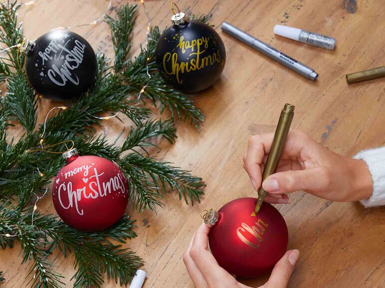 Set para pintar bolas de Navidad