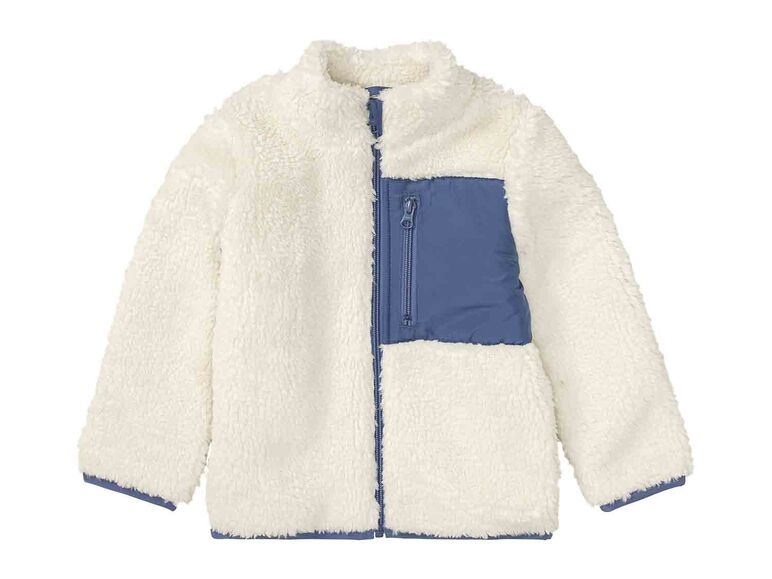 Chaqueta polar infantil efecto lana