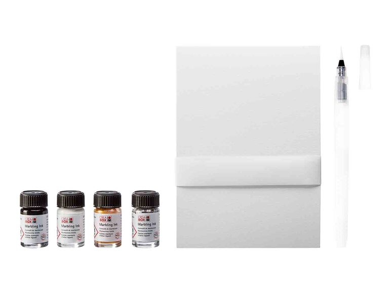 Marabu Creabox Tinta de jaspeado con papel acrílico