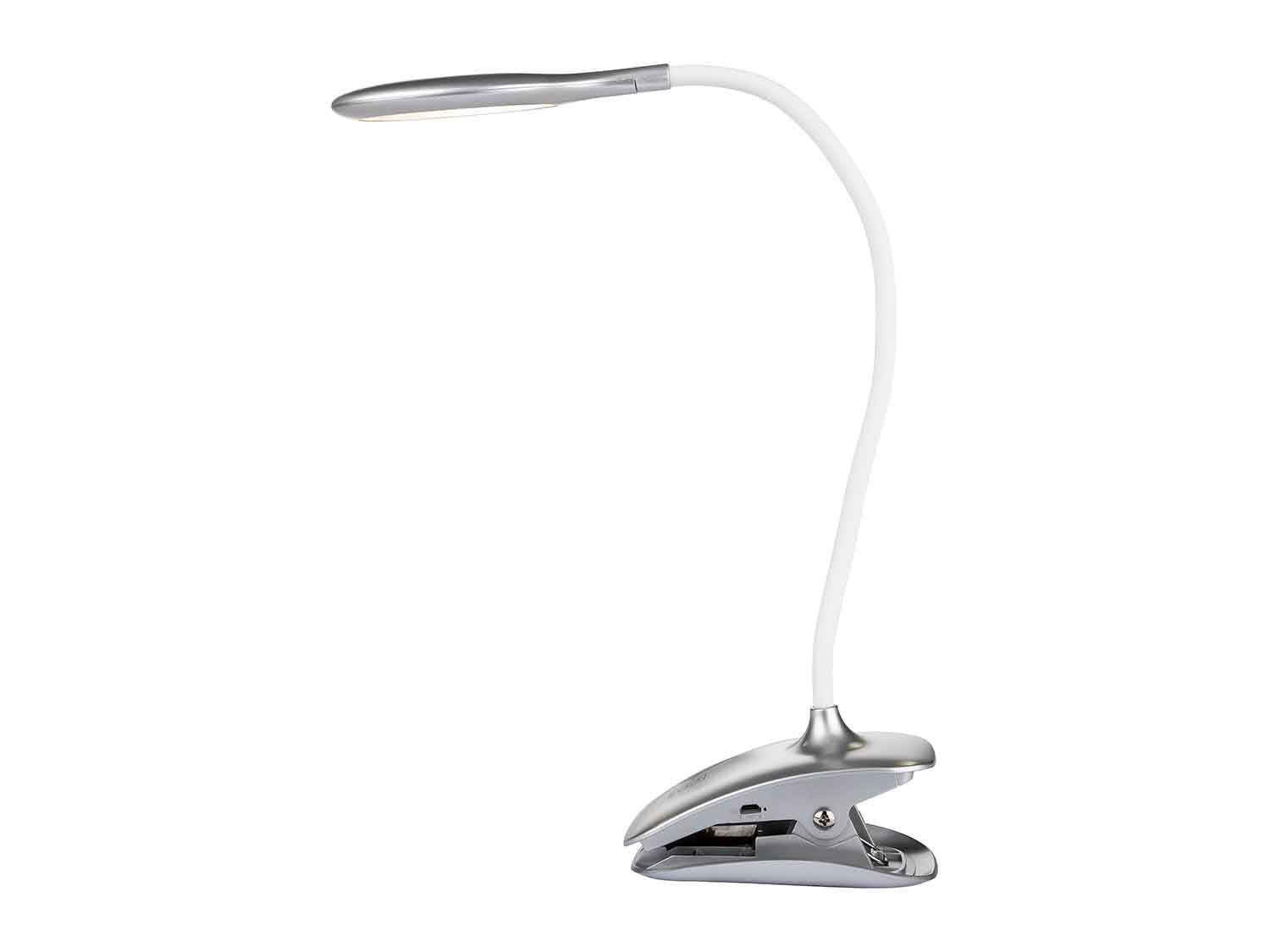 Lámpara LED de escritorio con pinza