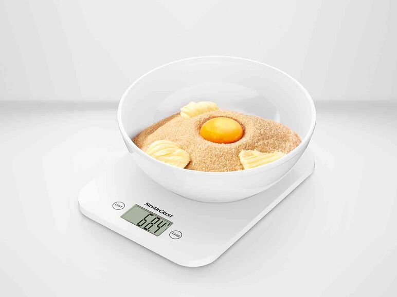 Báscula digital de cocina con tazón