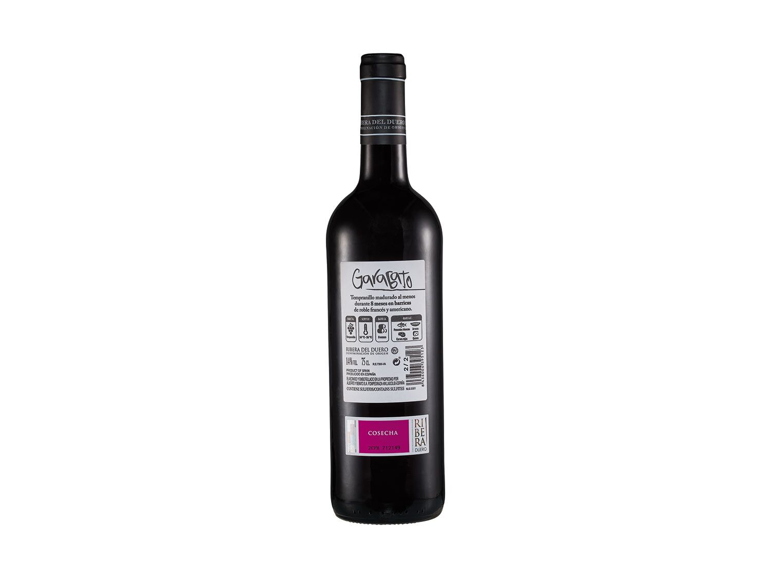 Garabato vino tinto roble DO Ribera del Duero Pack 4