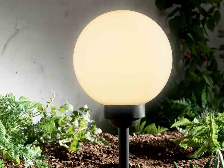 Lámpara solar LED esférica Ø 20 cm.