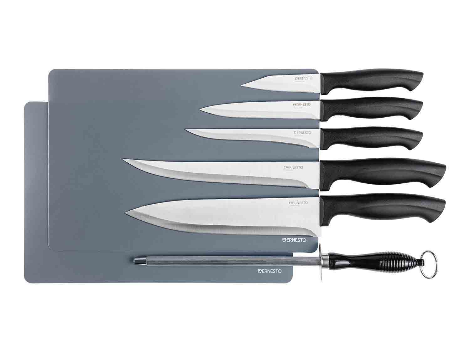 Set de cuchillos con afilador